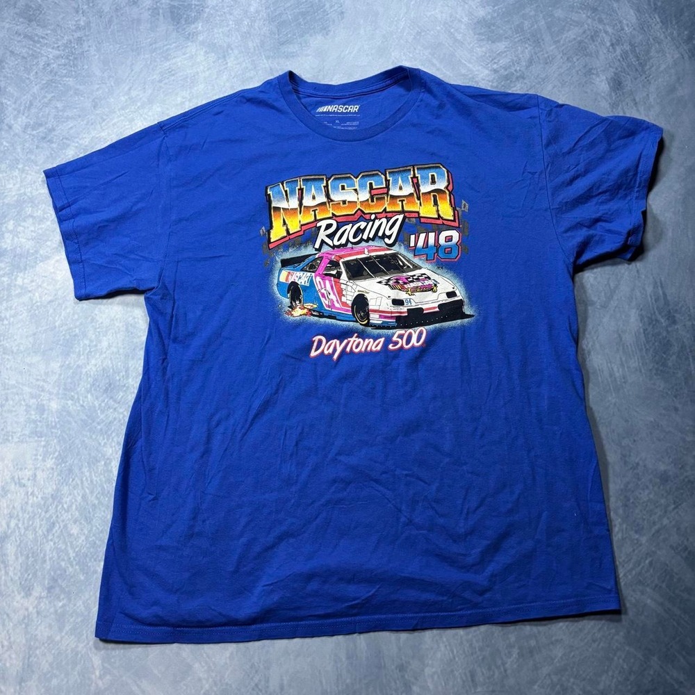 NASCAR Racing blue graphic tee